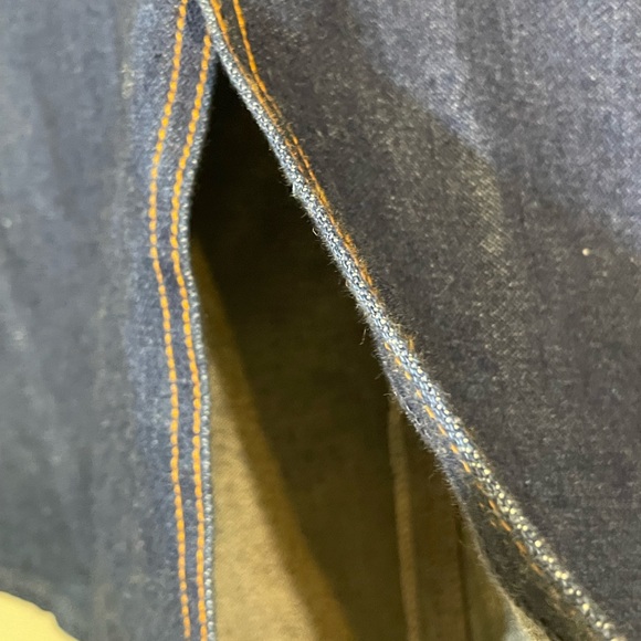 Gitano Denim Jean Skirt‎ Women’s Blue Jean Skirt 36” Waist slit 80’s like new - Picture 10 of 10